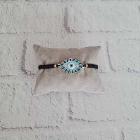 Renkli Göz Aparatlı Bileklik ( Saks Mavi - Mavi ) Renkli Göz Aparatlı Bileklik ( Saks Mavi - Mavi )