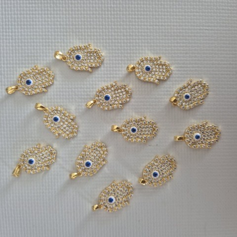 14K altın kaplama (Xuping) Zirkon Fatma Ana Eli